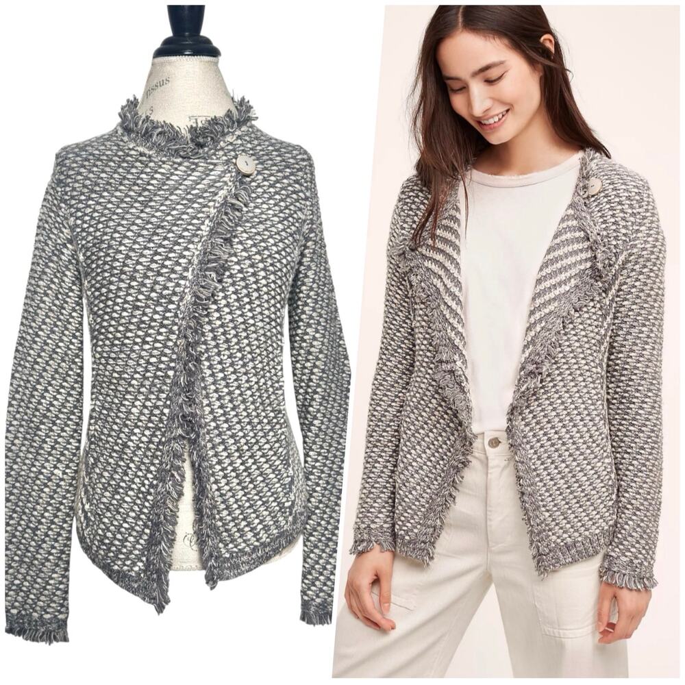 Angel of the North | Women | Tipperary Textured Knit Fringe Jacket | Small